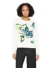 CARTOON Sweatshirt mit Rippbündchen in Patch Cream/Green