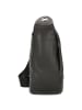 Mandarina Duck Mellow Leather - Umhängetasche 34 cm in schwarz