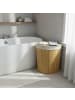 relaxdays Eckwäschekorb in Natur - (B)36 x (H)60 x (T)36 cm
