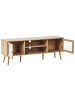 Beliani TV-Möbel ALBANY in Braun - (W) 150 x (H) 56 x (L) 39 cm