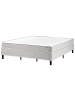 Beliani Doppelbett COUNTESS  in Grau/Braun - (W) 181 x (H) 53 x (L) 201 cm