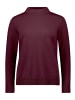Betty Barclay Basic-Strickpullover mit Stehkragen in Maroon Banner