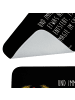 Mr. & Mrs. Panda Badteppich Huhn Stolz mit Spruch in Schwarz