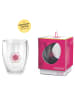 Creano 2er Set Thermoglas "Blume des Lebens" - 250ml Glas