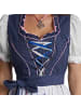 tectake Frauenkostüm Mini-Dirndl Garching Modell 2 in blau/weiß