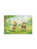 Mr. & Mrs. Panda Puzzle Bienen Paar Design ohne Spruch in Weiß