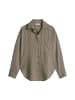 Marc O'Polo Streifenbluse relaxed in Medium Brown