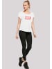 F4NT4STIC T-Shirt Marvel Logo Waschsymbole in weiß