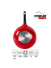 Stoneline SMART Wokpfanne 30 cm, abnehmbarer Griff | mit Deckel in Rot