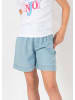 Blue Effect Wide Leg Jeans-Shorts regular fit in blue bleached