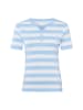 brookshire T-Shirt in hellblau weiß - 0013