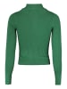 Hailys Dünner Feinstrick Pullover Half-Zip Stehkragen Sweater FLORA in Grün