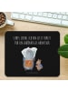 Mr. & Mrs. Panda Mousepad Pinguin & Maus Wanderer mit Spruch in Schwarz