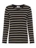 AJC Langarmshirt in taupe-schwarz