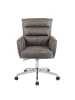 DUBI Möbel 2er-Set: Bürostuhl Mika-Svenja in Taupe - (B)60 x (H)92 x  (T)66 cm