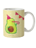 Mr. & Mrs. Panda Kindertasse Avocado Party Zeit ohne Spruch in Gelb Pastell