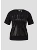 s.Oliver BLACK LABEL T-Shirt kurzarm in Schwarz