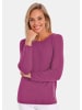 GOLDNER Kaschmirpullover Kaschmirpullover mit U-Boot Ausschnitt in cyclam