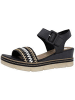 remonte Sandaletten in schwarz-gold-weiss/s