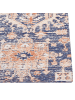 Beliani Kurzflor KURIN in Blau/Rot - (W) 140 x (L) 200 cm