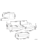 Beliani 2-tlg Ecksofa RENDERS in Beige