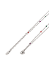 IZIA Women Multi-Chain Necklace in Silver Multicolor