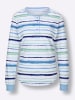 WITT WEIDEN Schlafanzug-Shirt in himmelblau-weiß-gestreift