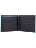 Piquadro Blue Square Geldbörse Leder 10 cm in black