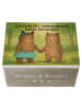 Mr. & Mrs. Panda Geschenkbox Bär Freundin Design mit Spruch in Weiß