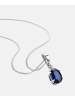 Diamant L'éternel Halskette mit Anhänger aus 375 Weißgold mit Lab Grown Diamant mit Saphir
