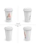 Mr. & Mrs. Panda Coffee To Go Becher Hunde Liebe mit Spruch in Weiß