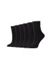 camano Socken 6er Pack fine 3D premium 40 Denier in Schwarz