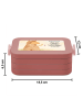 Mr. & Mrs. Panda Lunchbox Alpaka Fahne Design mit Spruch in Rot Pastell