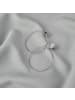 ANELY Runde Ohrstecker mit Ring Seildesign in Silber