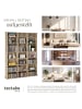 tectake Medienregal Stevie in Holzoptik 105,5x19x136,5cm