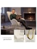 tectake Schaukelstuhl   Swing, 70 x 93 x 100 cm, Belastbarkeit 120 kg, creme/gold