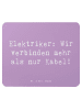 Mr. & Mrs. Panda Mousepad Spruch Elektriker Verbindungen mit Spruch in Lavendeltraum