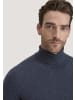 Hessnatur Strick Rollkragen Pullover in dunkelblau