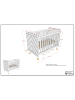 58 aufm Kessel BABYBETT Kamillah 124x96x68 aus MDF in Olive Grün