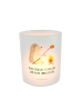 Mr. & Mrs. Panda Teelichthalter Glas Igel Grillen mit Spruch in Transparent
