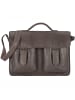 Greenland Nature Aktentasche Leder 40 cm grey