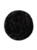 KADIMA DESIGN Hochflor Teppich Shaggy waschmaschinenwaschbar Einfarbig in Schwarz