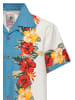 King Kerosin King Kerosin Hawaiihemd Tropical Flowers in beige