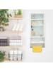 relaxdays Medizinschrank in Weiß - (B)27 x (H)65 x (T)12 cm
