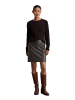 Marc O'Polo Leder-Minirock regular in Dark Coffee