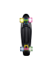 No Rules Skateboard ABEC 5 Fun Neon, mit Leuchtrollen, ab 4 Jahre
