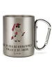 Mr. & Mrs. Panda Metallbecher Einhorn Woodstock mit Spruch in Silber