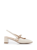Wittchen Damenschuhe Mary Jane Pumps Mit Niedrigem Blockabsatz in Beige