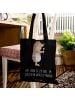 Mr. & Mrs. Panda Tote Bag Igel Wein mit Spruch in Schwarz