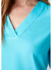 comma Bluse in 6223_türkisblau